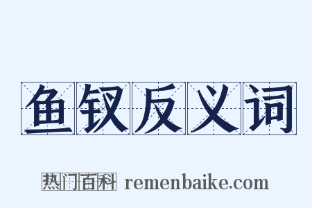 鱼钗反义词是什么意思的图片